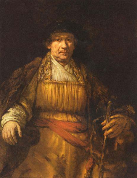 REMBRANDT Harmenszoon van Rijn Self Portrait, oil painting image